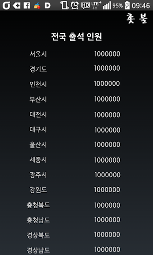 촛불 집회(출석, 전광판) Screen 3