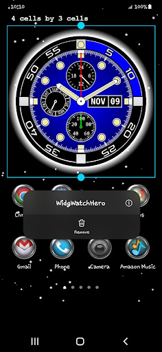 Clock Widget with Hero Bezel Screen 2