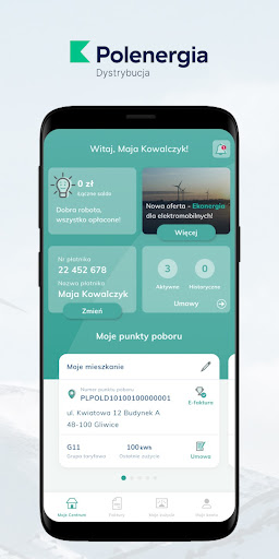 Android application Moja Polenergia screenshort
