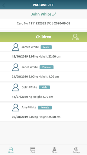 Android application The Vaccine App screenshort