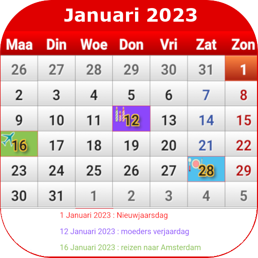 Nederland Kalender 2021 Apps Google