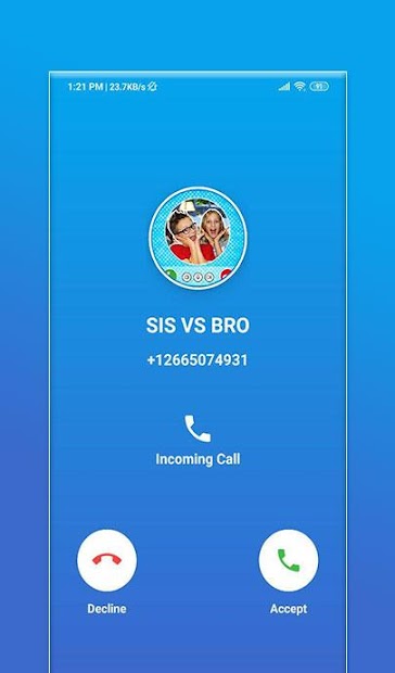 Captura de Pantalla 4 SIS VS BRO Call - Fake video call android