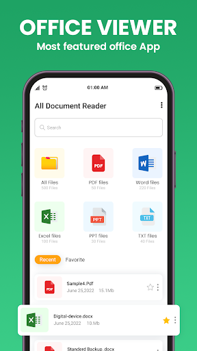 Android application All Document Reader and Viewer screenshort