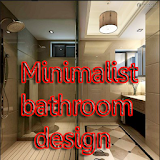 Minimalist bathroom design icon