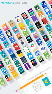 ภาพหน้าจอของ Verticons Icon Pack