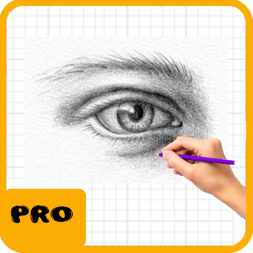 How To Draw Eyes by step logo