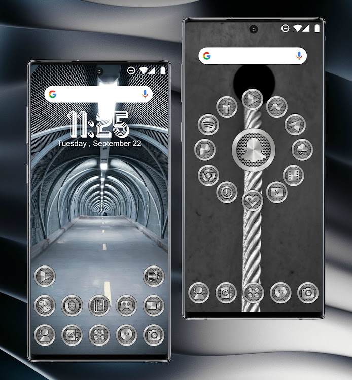 Launcher Theme Silver - v1.0.4 - (Android)