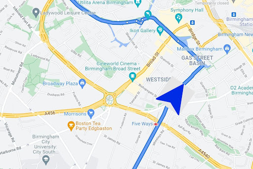 Android application Satnav Cycle Routes-Birmingham screenshort