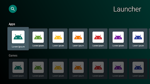 Android application Launcher screenshort