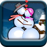 Snow Man Kissing icon