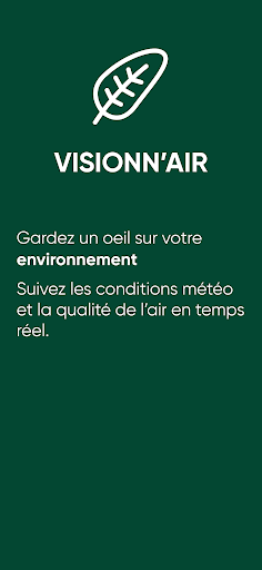 Android application Visionn'air screenshort
