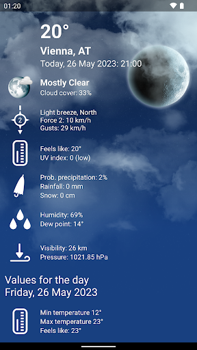 Weather XL Austria PRO Screen 3