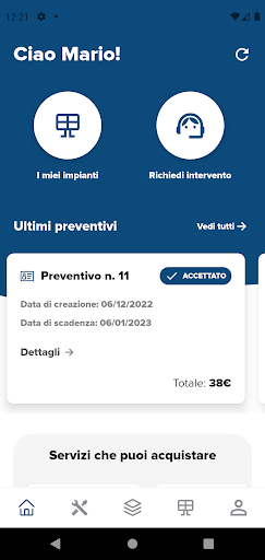 Android application Energie Rinnovabili AM screenshort