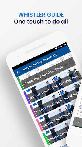 Android application Whistler Bus Map Travel Guide screenshort