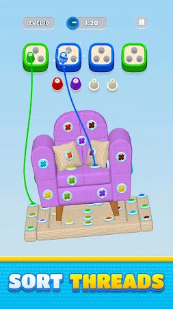Game screenshot Thread Away: Unlock threads hack