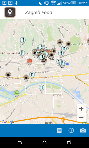 Android application Zagreb Food screenshort