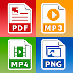 Cover Image of Baixar Conversor de todos os arquivos - PDF, DOC, JPG, GIF, MP3, AVI  APK