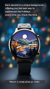 聖誕風景手錶錶盤
