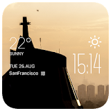Guadalupe weather widget/clock icon