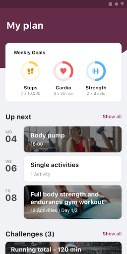 Android application ginger up App screenshort