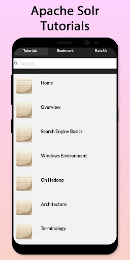 Android application Easy Apache Solr Tutorial screenshort