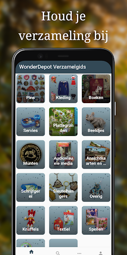 Android application WonderDepot Verzamelgids screenshort