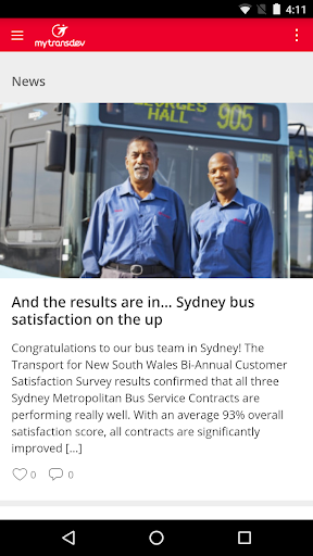 Android application myTransdev App screenshort