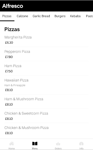 Alfresco Pizzaria M33 Screen 2