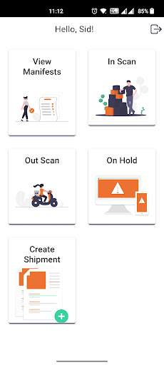 Android application OPTIMISTIC EXPRESS HUB screenshort