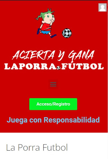 Android application La Porra Futbol screenshort