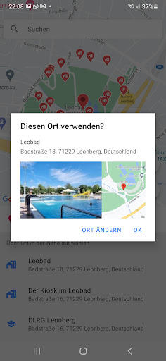 schwimmbadGURU Warnwetter Screen 3