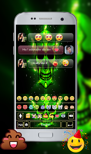 Death skull Gun GO Keyboard