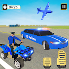 US Police Limousine Car: ATV Quad Transporter Game 1.6