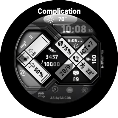 N-SPORT710 WeartherStatus Face screenshot 12