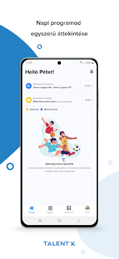 Android application TalentX screenshort
