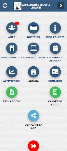 Android application AMPA CEIP Andrés Segovia screenshort
