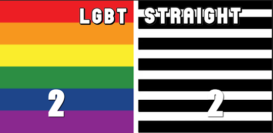 LGBT VS STRAIGHT (NO ICONS)