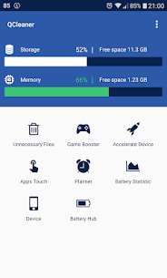 QCleaner Cleaner, Memory Unloader, Game Booster 1.0.109 Apk 1