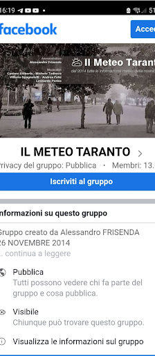 Android application Il meteo Taranto screenshort