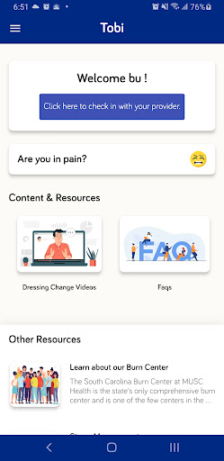 Android application Tobi screenshort