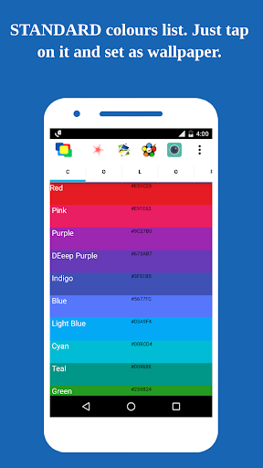 Android application Plain Color Wallpapers Solid c screenshort
