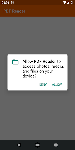 Android application PDF Reader screenshort