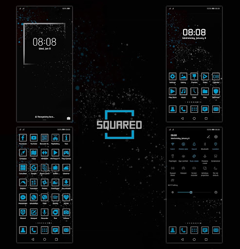 [EMUI 9.1]Squared Theme Screen 2