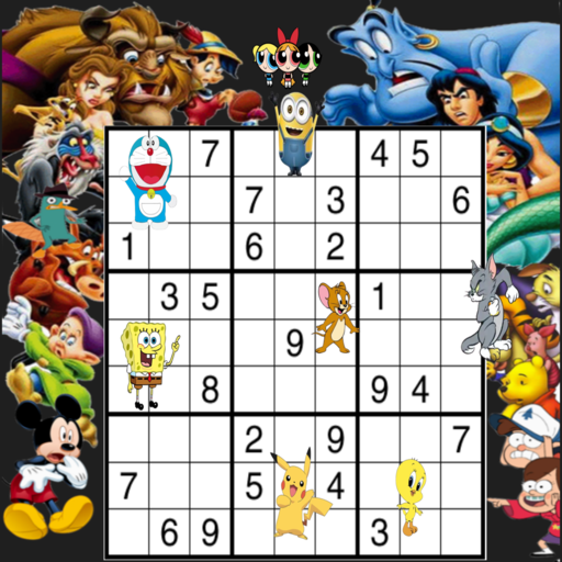 Cartoon Sudoku Surfers logo