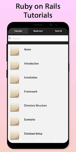 Android application Easy Ruby on Rails Tutorial screenshort