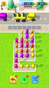 Bus Jam Color Puzzle Games 3D