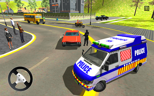 Police Car Van Driving Game 3D 3