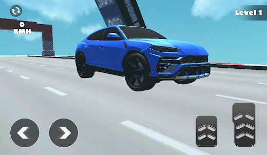 Blue Car  Drive  game
