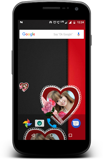 Android application My photo bubble hearts live wa screenshort
