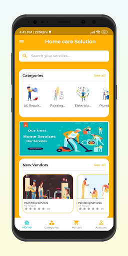 Home care Solution Screen 2